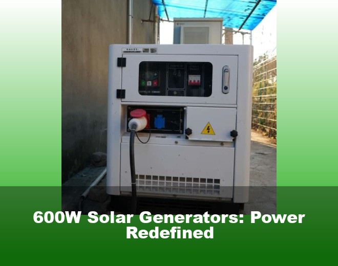600W Solar Generators: Power Redefined
